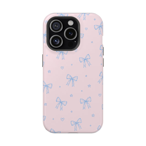 Blue Bow MagSafe® Phone Case