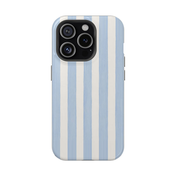 Blue Cabana Stripe MagSafe® Phone Case
