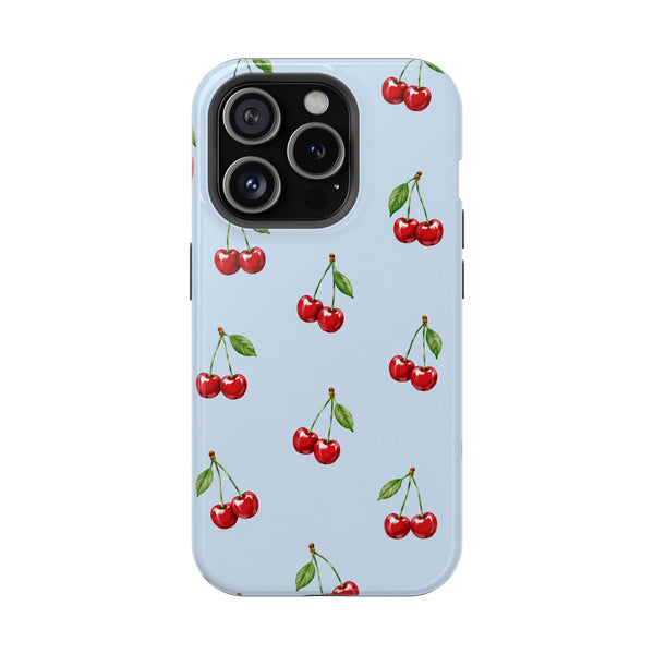 Cherry Blossom Blue MagSafe® Phone Case