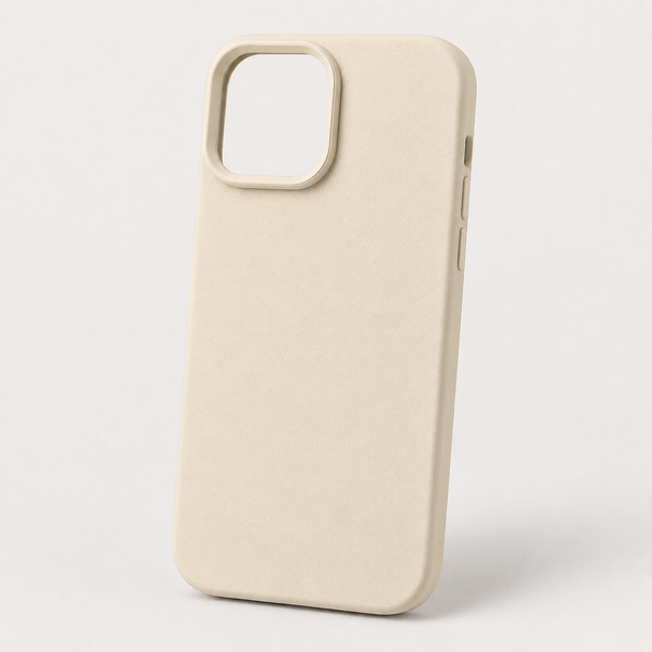 Cream Luxury Silicone iPhone Case