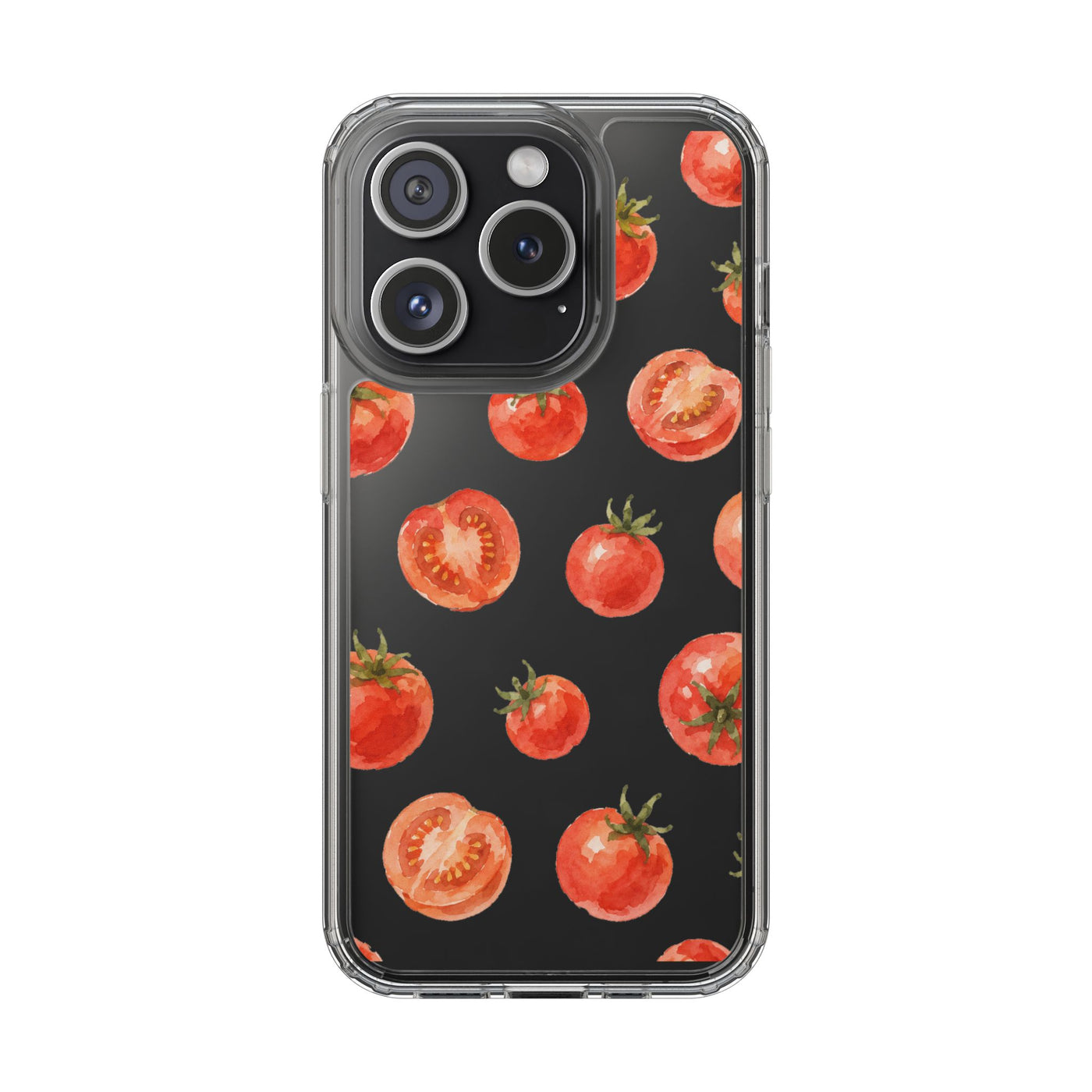 Watercolor Tomato Clear Phone Case