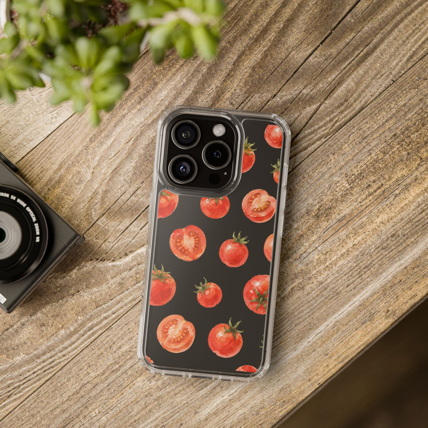 Watercolor Tomato Clear Phone Case