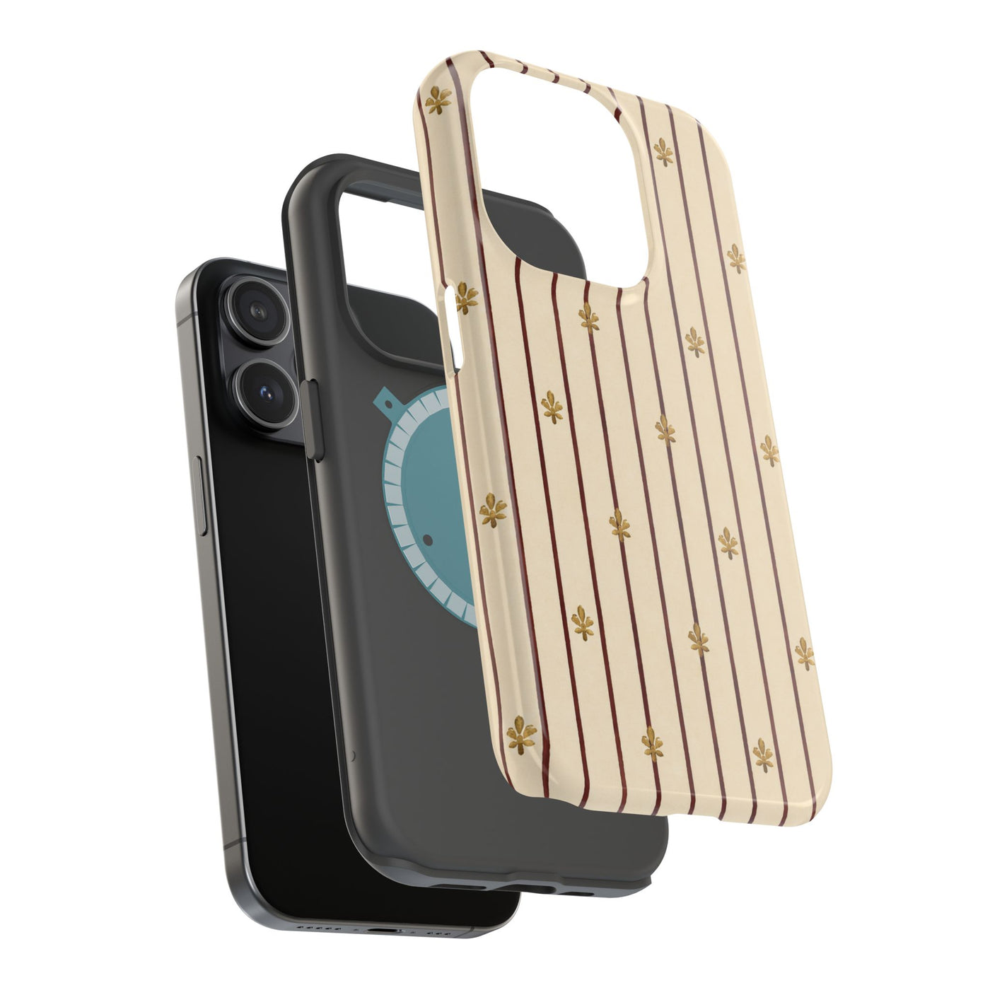 Fleur-de-Lis Stripe MagSafe® Phone Case