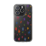 Colourful Doodle Clear Phone Case
