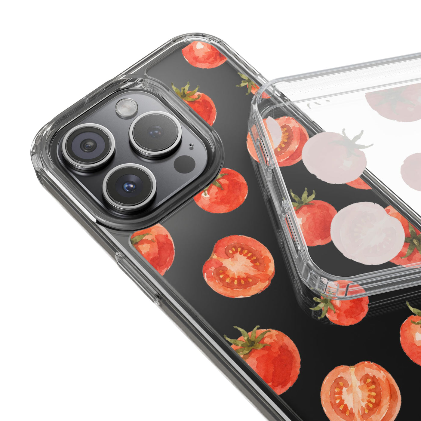 Watercolor Tomato Clear Phone Case