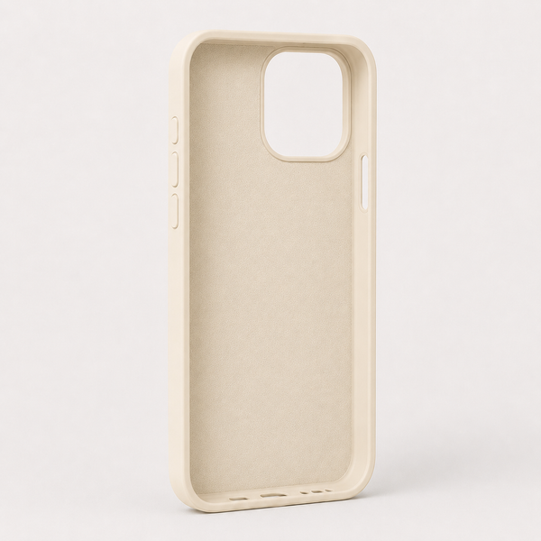 Cream Luxury Silicone iPhone Case