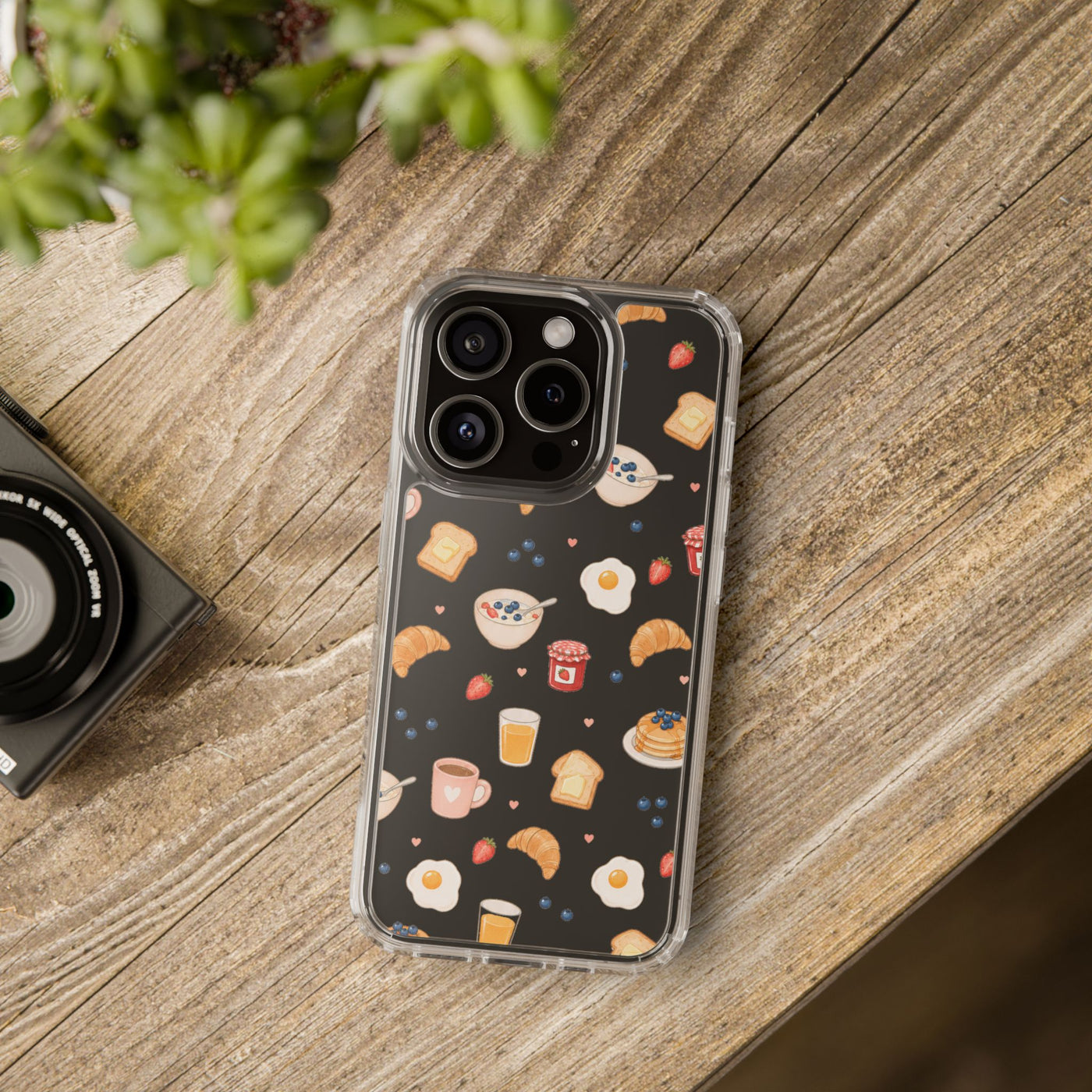 Cozy Breakfast Clear Phone Case