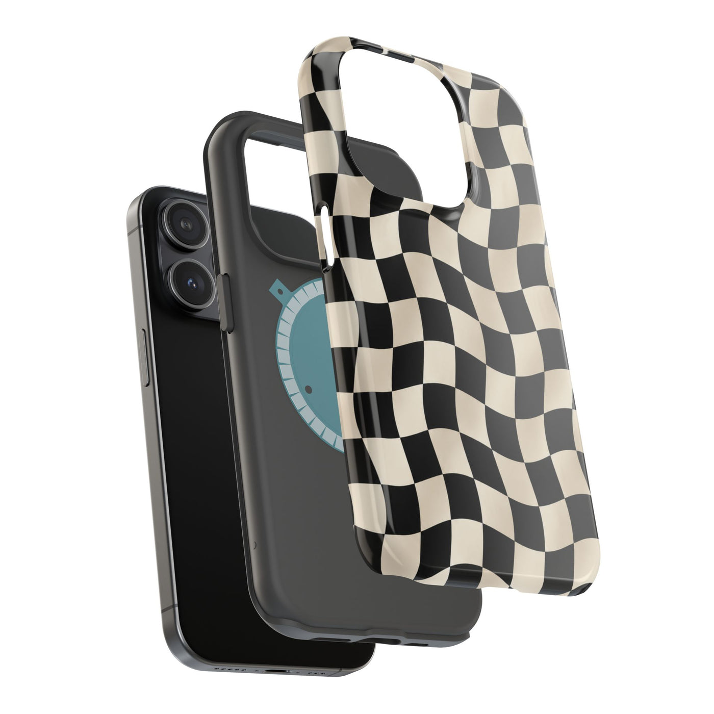 Wavy Checkerboard MagSafe® Phone Case