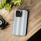 Blue Cabana Stripe Slim Phone Case