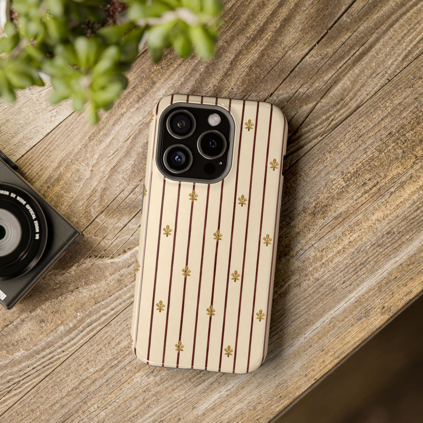 Fleur-de-Lis Stripe MagSafe® Phone Case