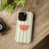Watermelon Cabana Stripe MagSafe® Phone Case