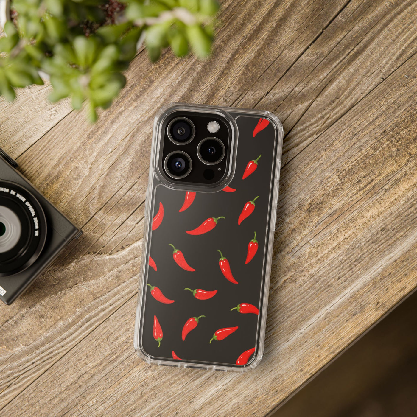 Red Chili Pepper Clear Phone Case