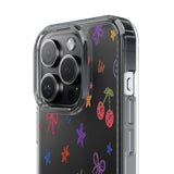 Colourful Doodle Clear Phone Case