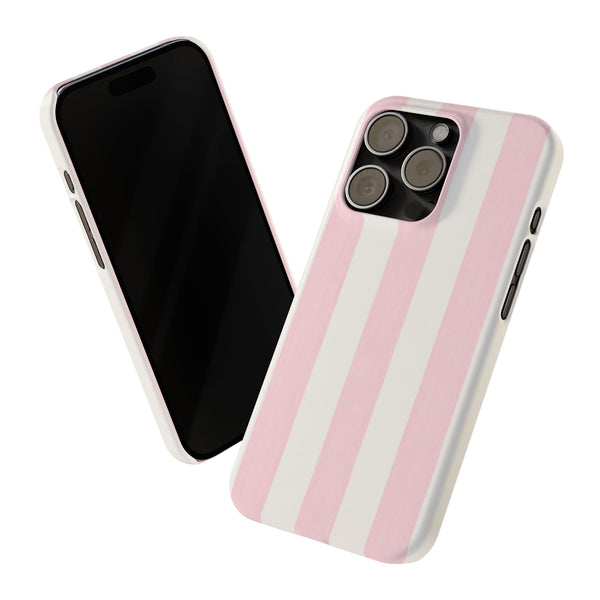 Pink Cabana Stripe Slim Phone Case