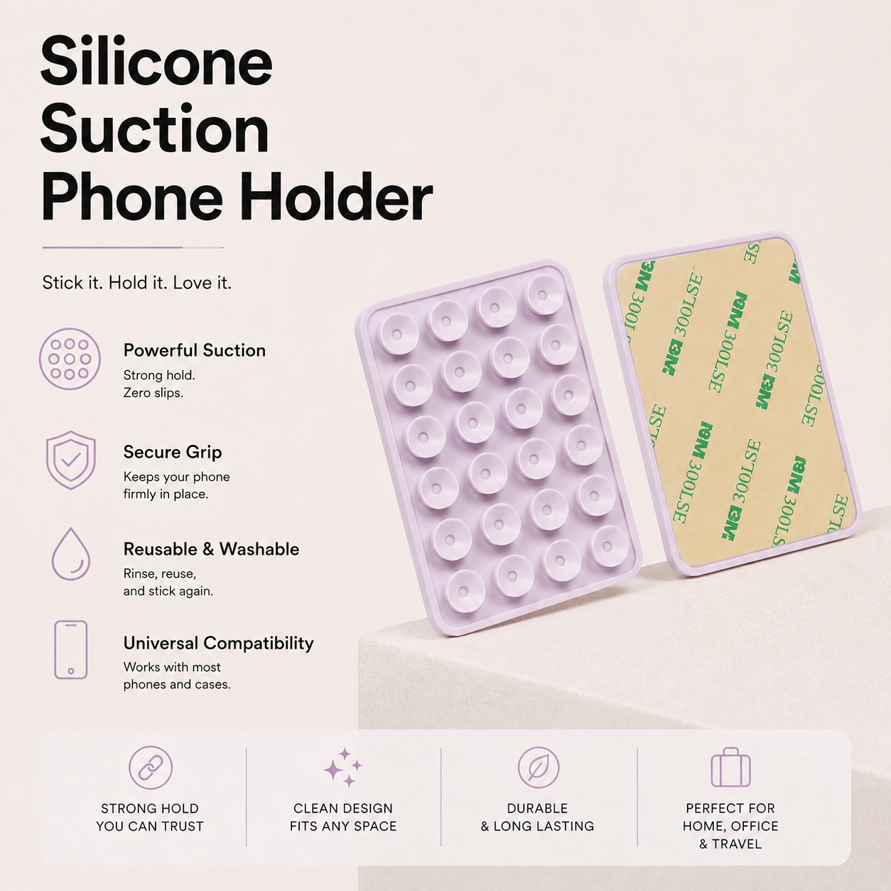 Silicone Suction Phone Holder