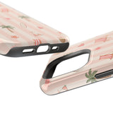 Pink Beach Day Stripe MagSafe® Phone Case