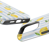 Blue Stripe Lemon MagSafe® Phone Case