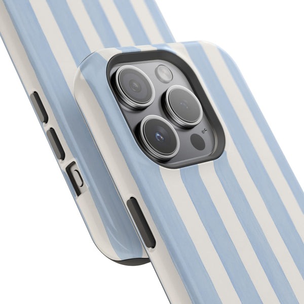 Blue Cabana Stripe MagSafe® Phone Case