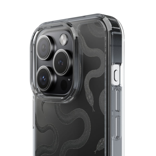 Minimal Snake Clear Phone Case