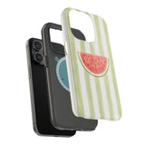 Watermelon Cabana Stripe MagSafe® Phone Case