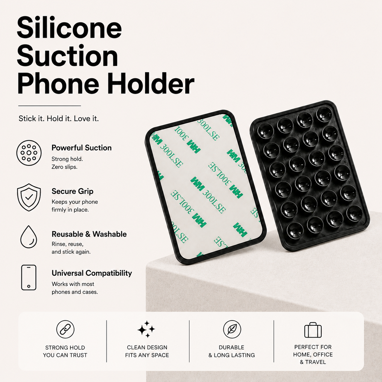 Silicone Suction Phone Holder