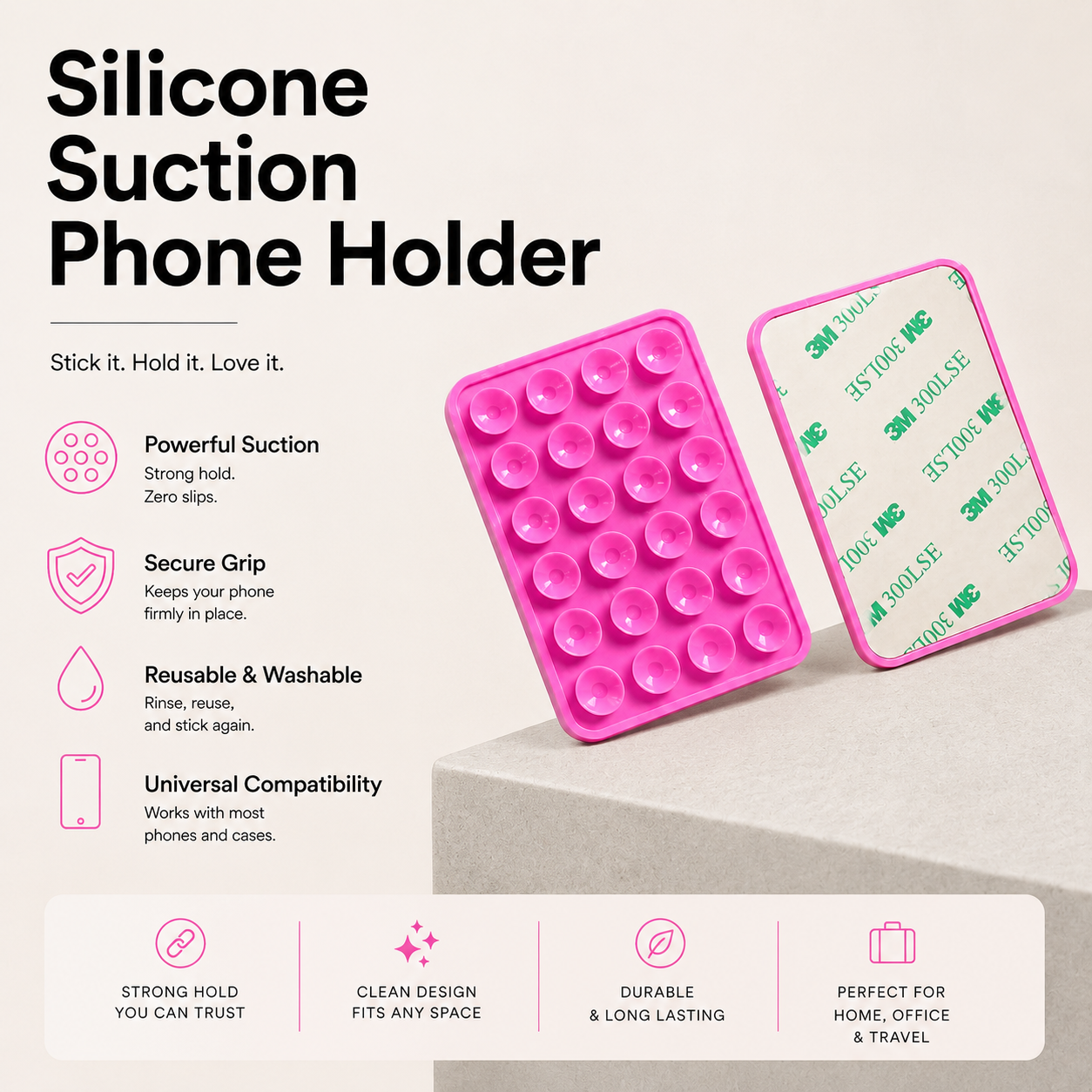 Silicone Suction Phone Holder