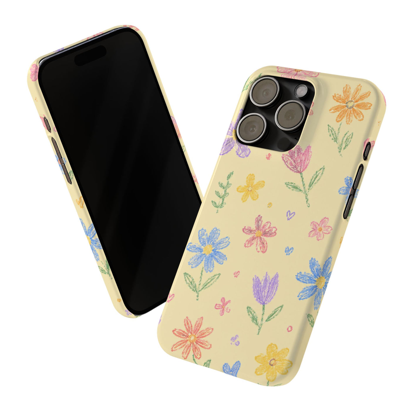 Pastel Wildflower Slim Phone Case