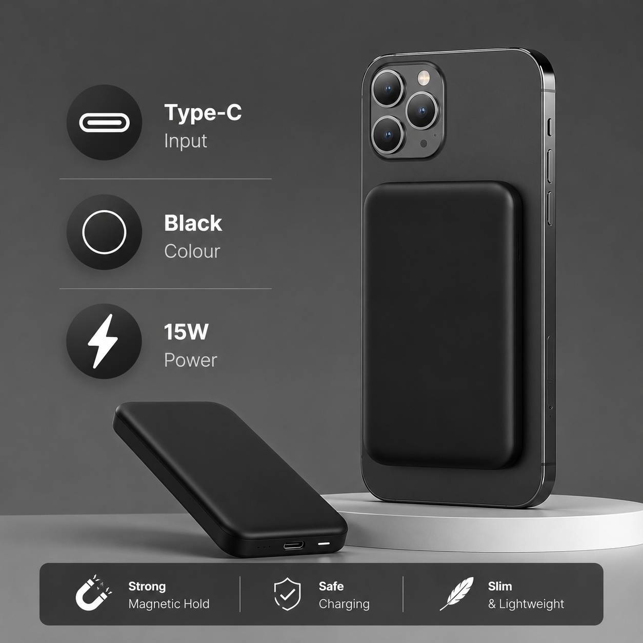 Magnetic Wireless Power Bank