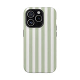 Sage Cabana Stripe MagSafe® Phone Case