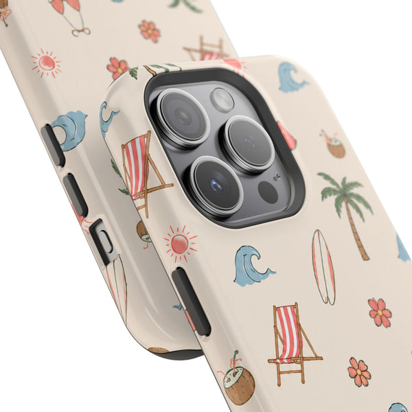 Beach Day Icons MagSafe® Phone Case