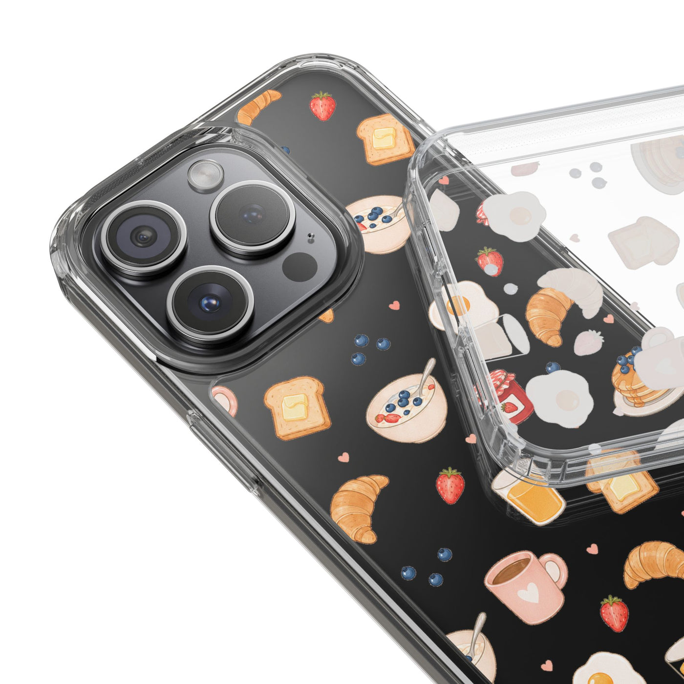 Cozy Breakfast Clear Phone Case