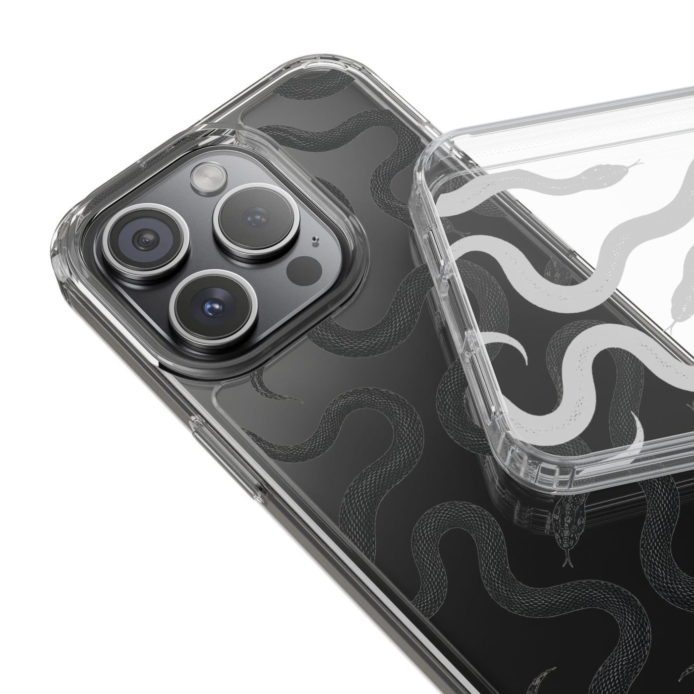 Minimal Snake Clear Phone Case