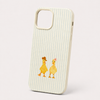 Cute Pastel Striped Duck iPhone Case