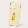 Cute Pastel Striped Duck iPhone Case