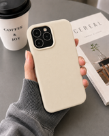 Cream Luxury Silicone iPhone Case